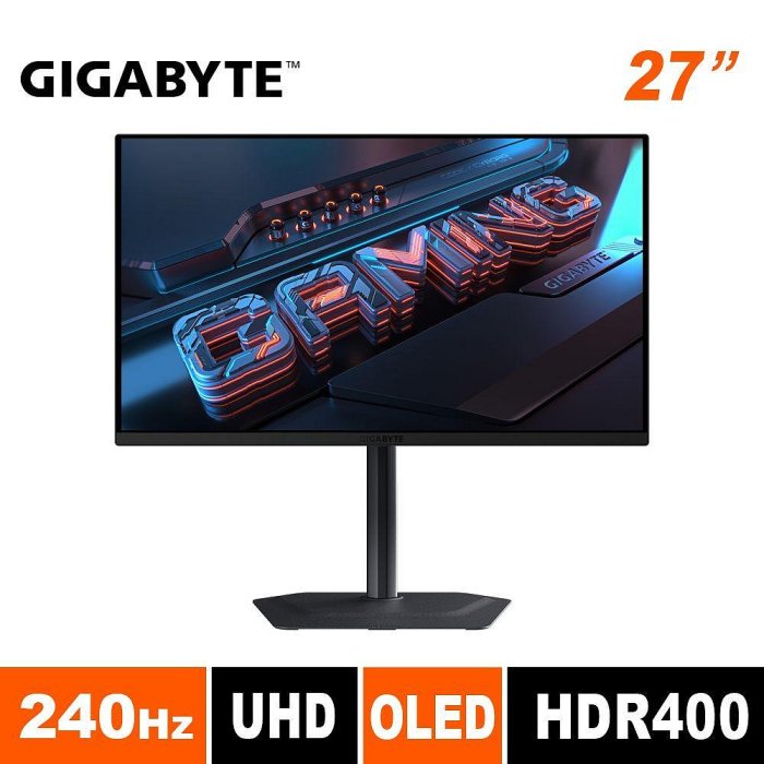 ≦拍賣達人≧GIGABYTE MO27U2 QD-OLED(含稅)U2725QE S27FG602SC 272UP QD-OLED X24 S27FG812SC