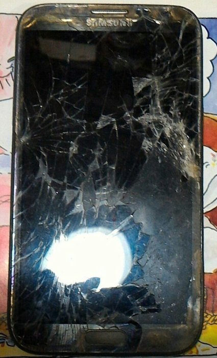 $$【故障機】三星Samsung Galaxy Note2 Gt-N7100『黑色』$$