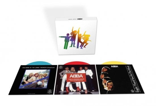 ABBA阿巴合唱團ABBA THE ALBUM：THE SINGLES 7吋LP彩膠唱片黑膠唱片(盒