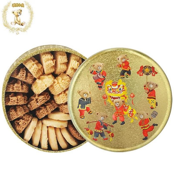 ＊日式雜貨館＊ 香港限定 珍妮曲奇小熊餅乾 jenny bakery香港必買伴手禮 2026最新包裝 金光閃閃系列 小熊餅乾