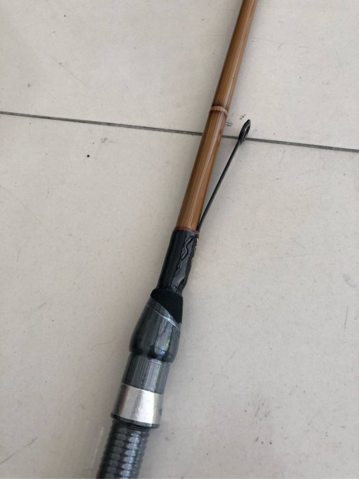 ☆老簡工坊☆超敏感ㄧ支釣手工竹模老鼠尾筏竿S-601(右手持竿）～旋轉珠