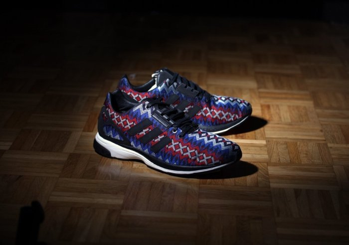 FLUX DS volcano 超希少 現48折南◇ ADIDAS 愛迪達ZX FLUX 編織民族風閃電鋸齒彩色彩虹費
