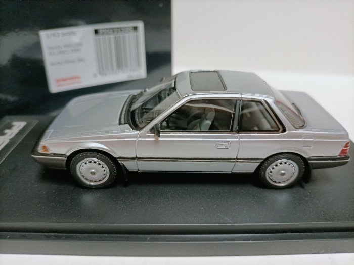 Mark43 1 43 本田披露轎跑車模型Honda Prelude XX AB1 1984 銀色