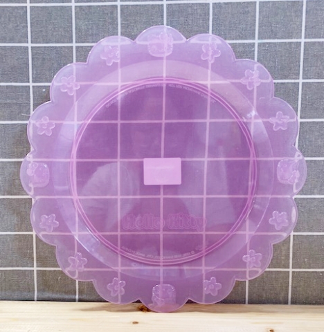【震撼精品百貨】凱蒂貓 Hello Kitty~日本SANRIO三麗鷗 KITTY 美耐皿盤子/塑膠盤-粉花*74947
