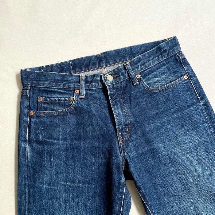 藍染・汕頭【 Japan Blue】反物 日本製造Blue Blue Japan Okura Denim Jeans 聖林公司藍染純棉丹