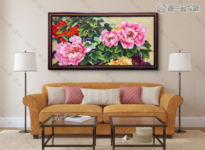 中国牡丹  富貴凌香 北京美协凌雪四尺斗方国画牡丹《花开富贵》 - 牡丹画- 99字画网