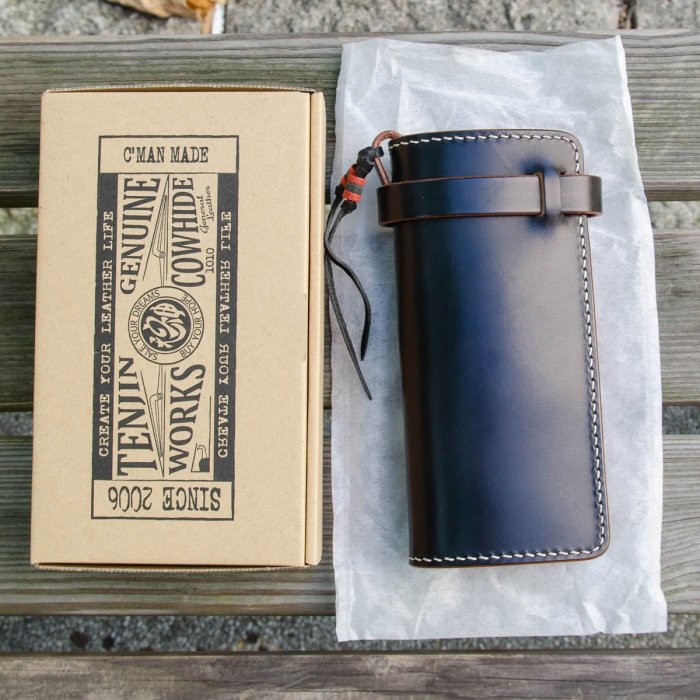 天神Tenjin Works LW06 Long Wallet 櫪木多脂皮革長財布| Yahoo拍賣