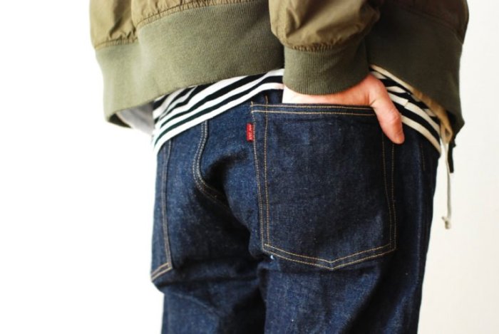 全新經典錐形褲KAPTAIN SUNSHINE EAST COAST FIT DENIM PANTS 32腰