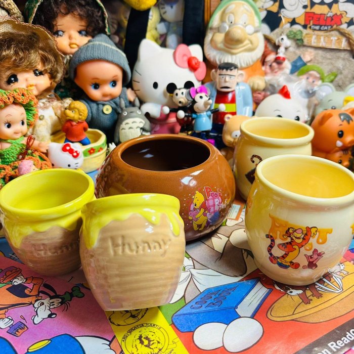 嚴選中古 Disney 迪士尼 滿版噗噗系列 靚罐推薦 搪瓷罐 玩具收藏 推薦收藏