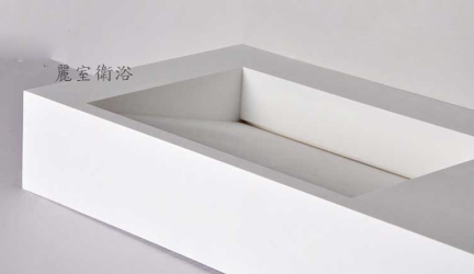 【麗室衛浴】精緻人造石一體成型檯面盆 檯上盆 雙盆 10158 尺寸1520x450x150mm product lightbox image 3