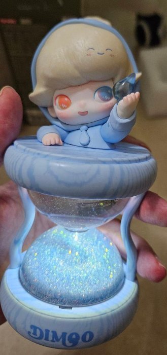DIMOO 限定時光系列-發光沙漏水晶球盲盒 雨後彩虹 確認款 POP MART 泡泡瑪特 潮流玩具盲盒擺件