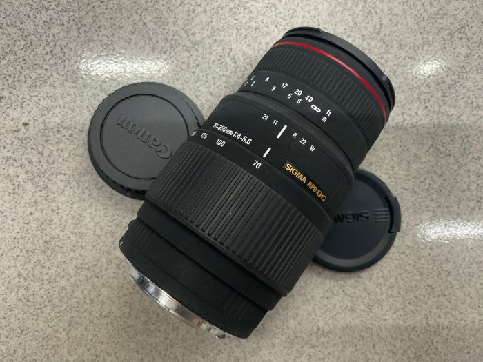 [保固一年][高雄明豐] 95新 Sigma APO DG 70-300mm F4-5.6 Macro for Canon EF 卡口便宜賣