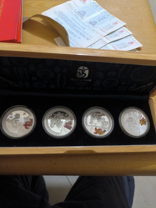 嚴選奧運紀念金幣，附原盒與證書，典藏級收藏品 2008 奧運 金幣 紀念幣 收藏