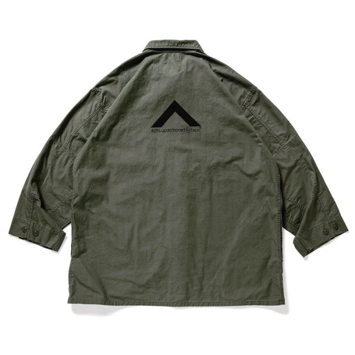 Wtaps design guardian jacket cotton ripstop 軍綠長版外套| Yahoo拍賣