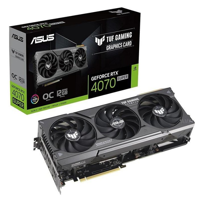 【小新代購】TUF GeForce RTX 4070 SUPER O12G GAMING 電腦電競遊戲顯示卡