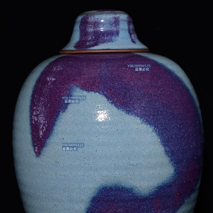 宋鈞窯窯變釉炫紋梅瓶，高33.6×18釐米260659 鈞窯汝瓷官窯二手【古雲