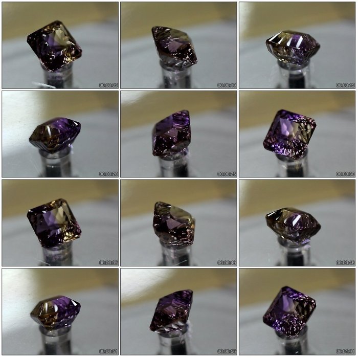 天然雙色紫黃晶12.32ct 玻利維亞賣場內有紫水晶黃水晶紅寶石石榴石