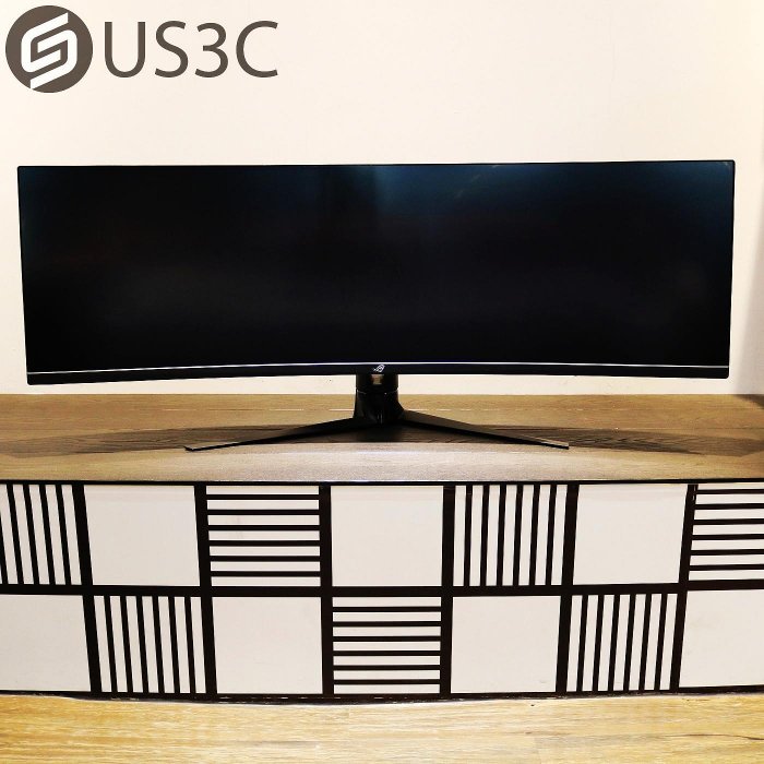 【US3C-桃園春日店】ASUS ROG Strix XG49VQ 49吋 VA面板 144Hz 真實解析度 : 3840x1080 二手曲面電競顯示器