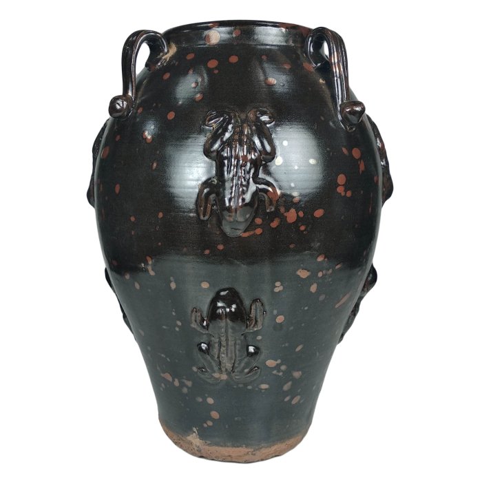 博古珍藏》宋．吉州窯黑釉鷓鴣斑系瓶．早期收藏．老件文物．花瓶瓷器