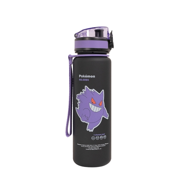 怡寶IMPACT 寶可夢 耿鬼 彈蓋Tritan水壺 500ML-黑紫(IMPKMB10PL)