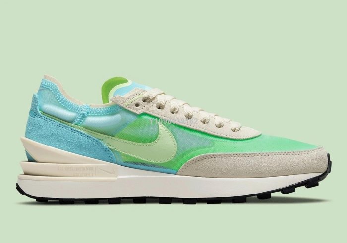 nike waffle one scream green