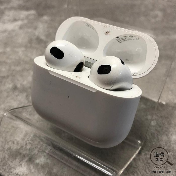 『澄橘』Apple AirPods 3 A2564 MagSafe 藍芽耳機 白《二手 無盒》A74216
