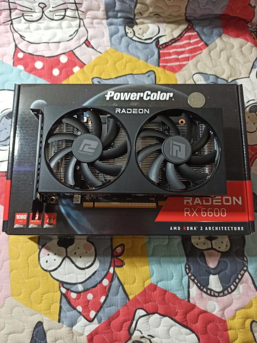 佛祖卡-撼訊RX6600 8G顯示卡-2022年2月出廠使用2個月跟新的一樣-幣價崩盤直接虧5千止損！數量有限！