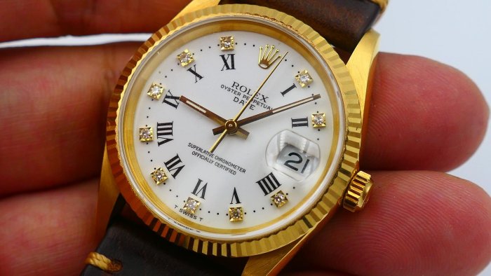 【美好時光】個人收藏釋出!ROLEX勞力士15238印刷羅馬十鑽面超美品! ( 16018 16238 18238參考)