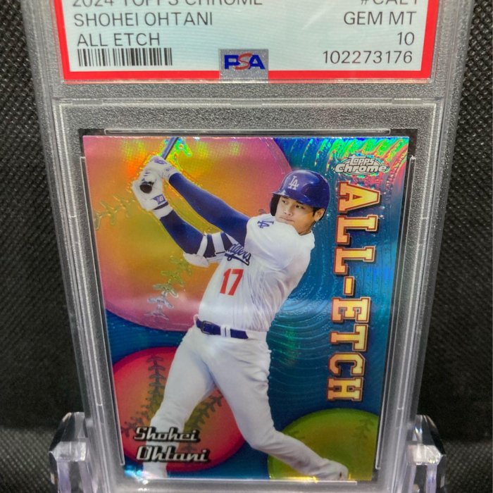 MLB 2024 Topps Chrome Shohei Ohtani All Etch PSA 10大谷翔平滿分