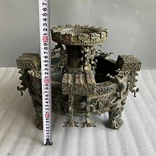 收藏文玩老物件青銅器曾侯乙尊盤如圖工藝精美包漿自然耐看全品無