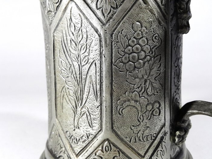 銀九藝] 早期二手錫器錫雕Frieling-Zinn Germany 德國92% 錫壺錫杯