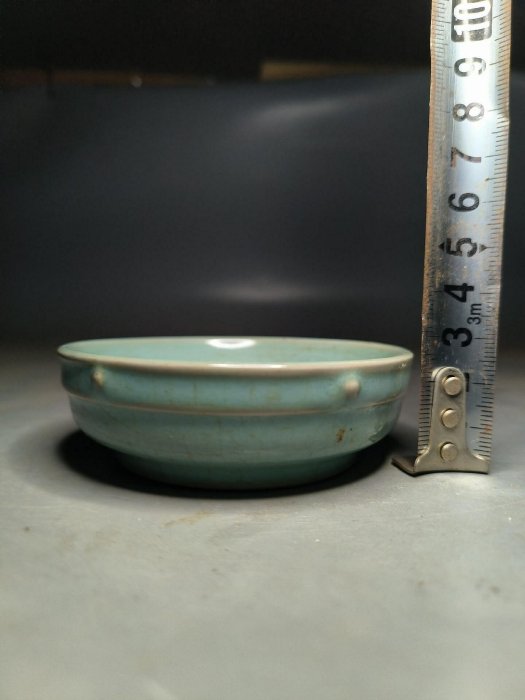 洗・筆洗 燦禾 SANKA 汝窯 – 青磁皿 中国美術 宋 幅18cm 青磁筆洗 箱付