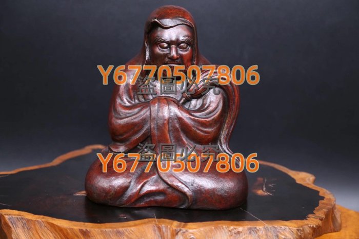 日本金工名家山田宗美造《銅制達摩坐姿像置物》 日本回流古董銅佛像
