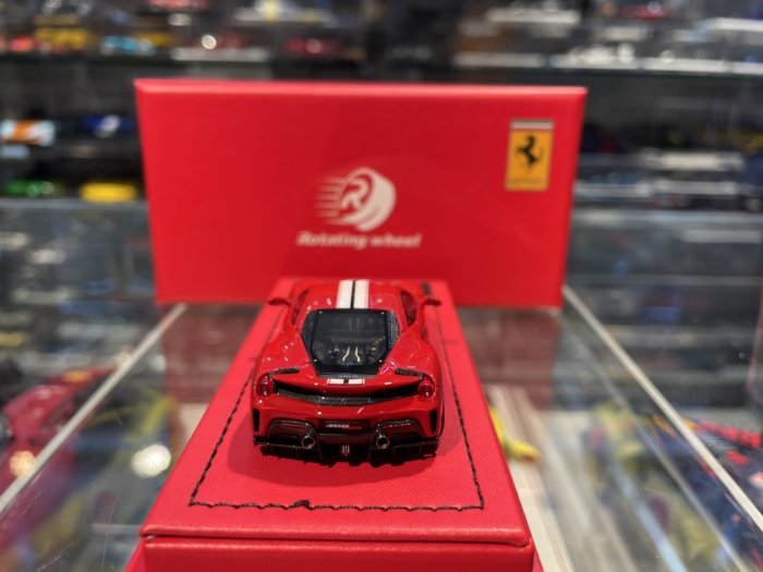 1/64 Rotating wheel フェラーリ　488 ピスタ　赤 Preorder] Rotating Wheel 1:64 Ferrari 488 Pista - Red