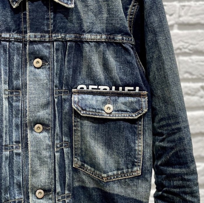 FRAGMENT × SEQUEL DAMAGE DENIM JACKET INDIGO 牛仔外套。太陽