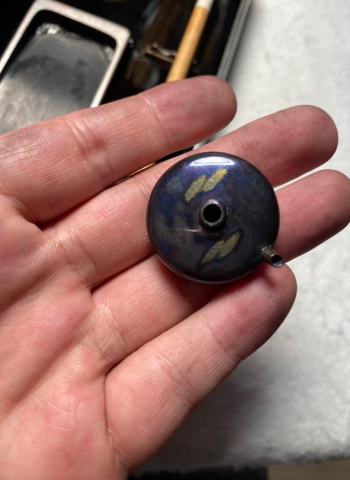 嚴選回流日本精品實木大漆硯箱，手工金蒔繪藝術品，鍍銀水滴設計，雨畑