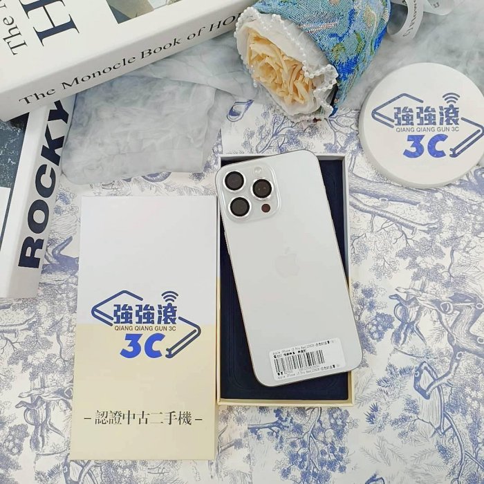 歸仁-二手 IPhone15 pro max 256G 白色#54341（店保365天）