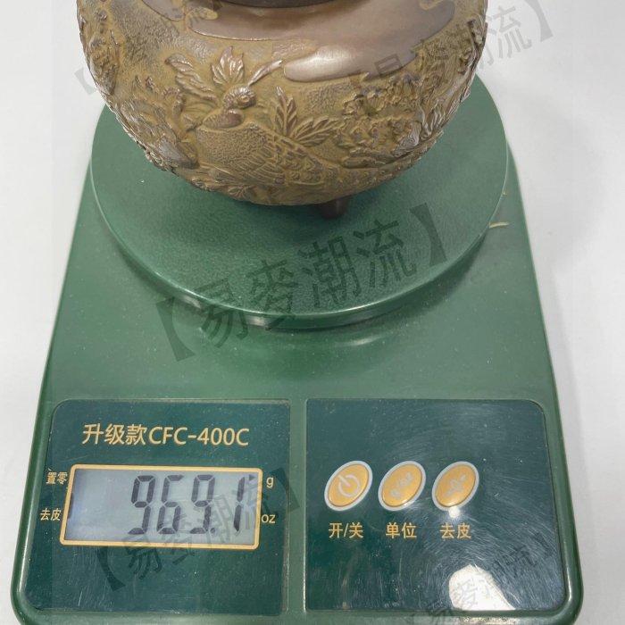 高岡銅器 名工 金工師 米田秀保 花鳥 獅子 大作 香炉 高岡銅器 名工