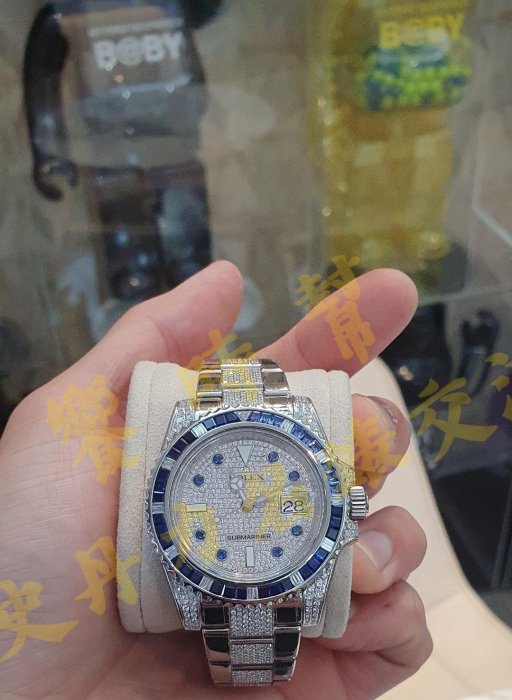 『已交流』還有需求可以告知#史丹力名錶交流 ROLEX 勞力士 Submariner 116610 ln 精鑲鑽圈 錶耳 滿天星面盤 藍寶時標 116610ln