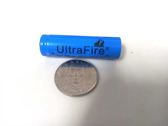 UltraFire 14500電池1000mAh 3.7V  AA充電電池帶焊片