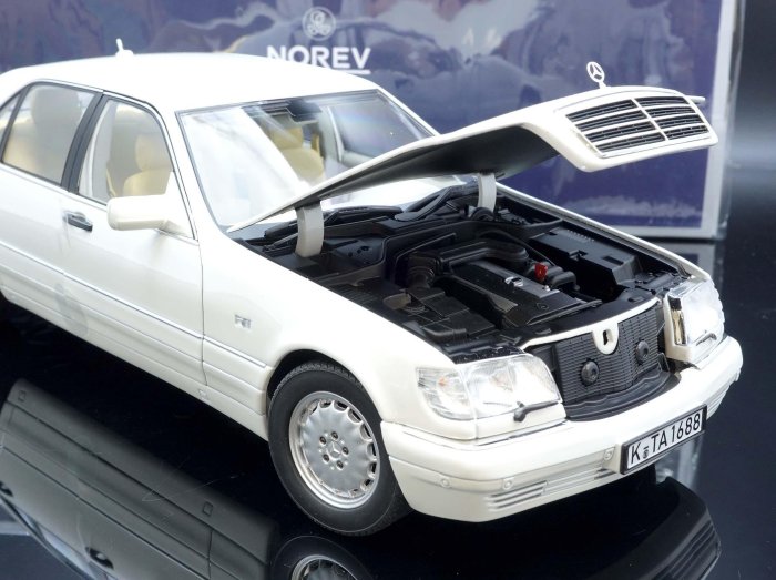 MASH】現貨瘋狂價Norev 1/18 Mercedes Benz S320 W140 White | Yahoo拍賣