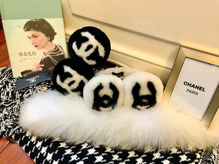 Chanel 耳罩 Vintage中古 雙面logo