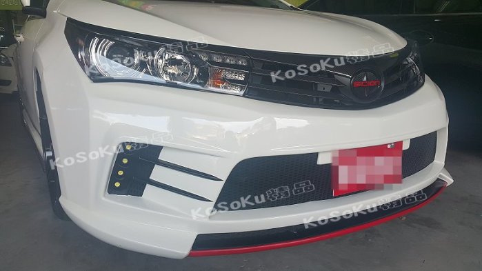 2014 ALTIS 11代 進口 D版 前大包 含鷹眼日型燈 +塑膠網 前保桿 特價!