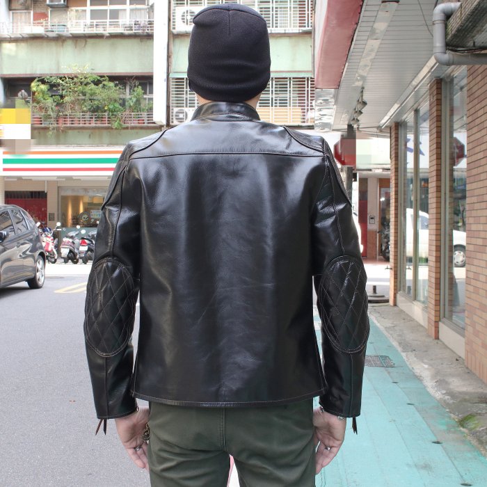 Silver Monsters】日本Y'2 Leather 茶芯馬皮J100 立領龜甲騎士