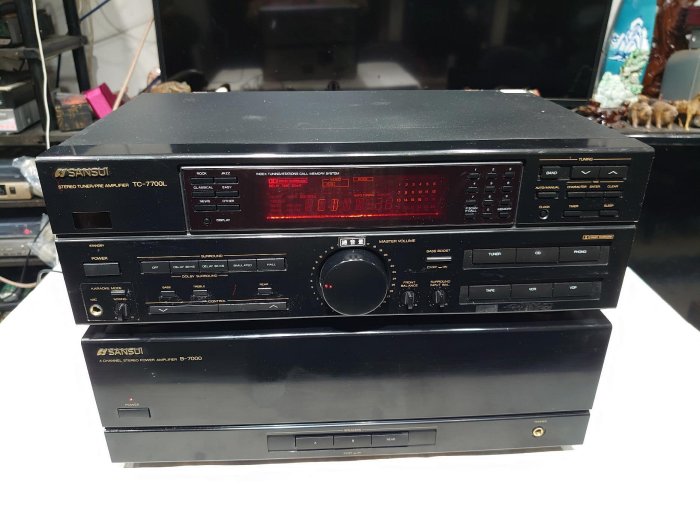 經典銘機 SANSUI 山水 TC-7000L/B-7000前/後級 擴大機 清倉價！