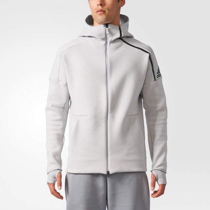 ☆ Tsu ☆ADIDAS ZNE PULSE HOODIE 灰 運動外套 男款 BQ0074 彭于晏實著