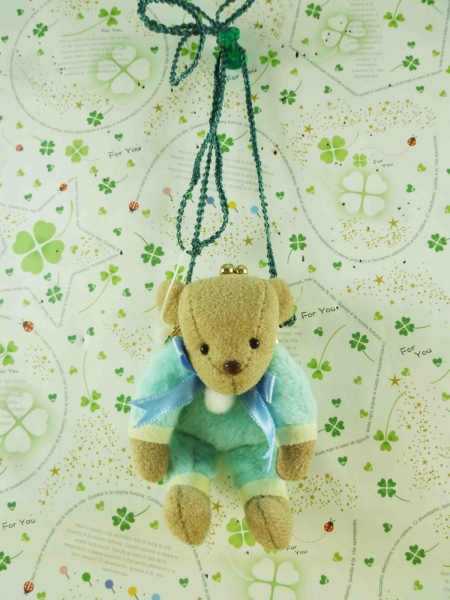 【震撼精品百貨】泰迪熊 Teddy Bear~絨毛零錢包-藍色