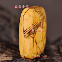 雕日本根付名家江戶時代根付，漿渾厚，磨損自然，極為油潤！品無瑕疵