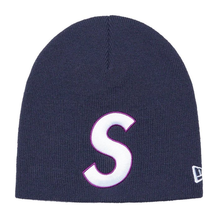 紐約范特西】預購Supreme SS23 NEW ERA S LOGO BEANIE 毛帽| Yahoo拍賣