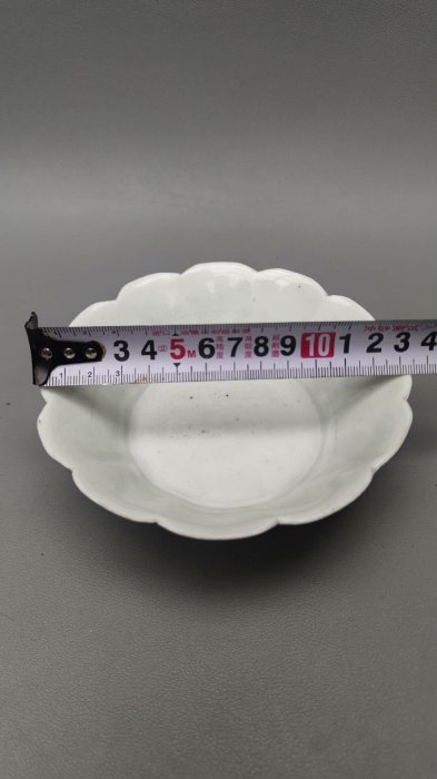 宋代影青葵口洗青白瓷花口碟南定窯小洗釉面極品惜不圓【二手】18352
